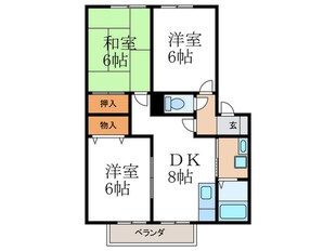 アルシェ樋口の物件間取画像